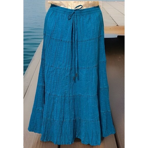 NY Collection Western Skirt Petite Small Drawstring Lucky Brand XS Blouse LOT - Picture 1 of 8